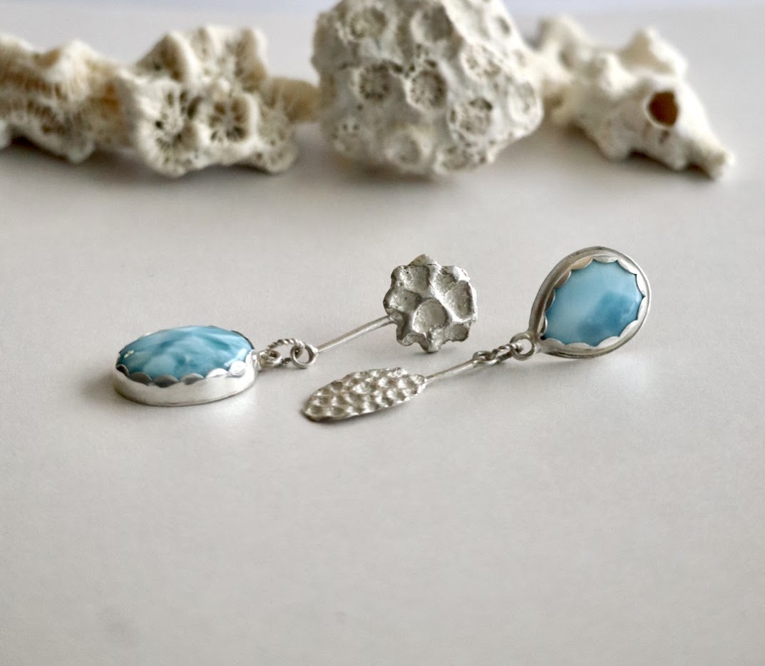 Larimar Earring