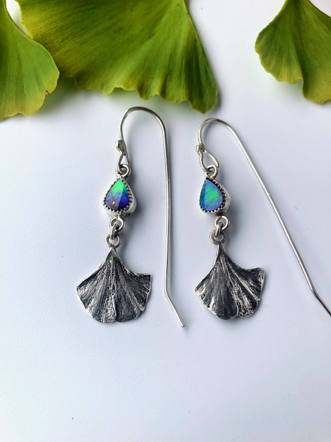 Ginkgo deals earrings silver