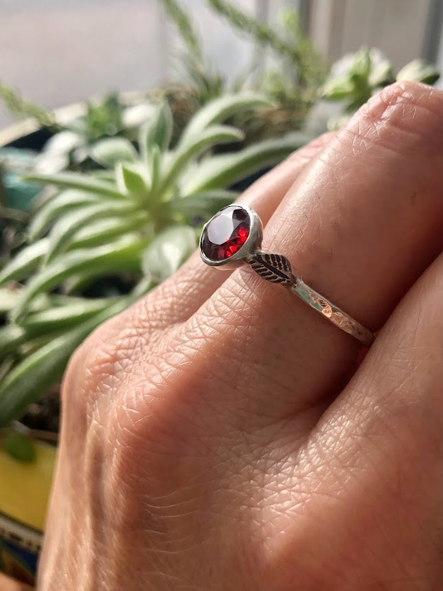 Mozambique Garnet Ring