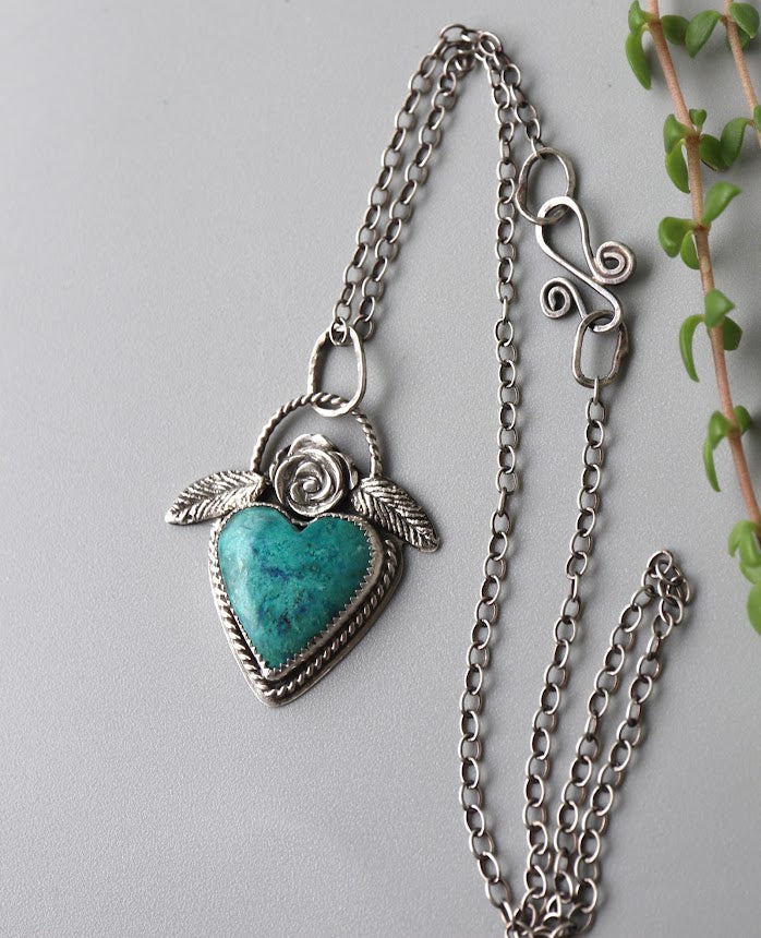 Shattuckite necklace