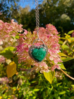 Load image into Gallery viewer, Malachite Heart necklace
