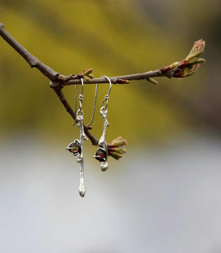 Watermelon Tourmaline Earrings