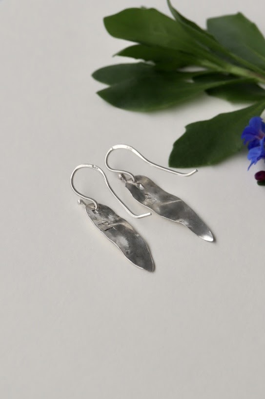 Ferns leaves earrings