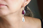 Load image into Gallery viewer, Ruby in Zoisite Earrings
