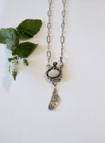 Load image into Gallery viewer, Moonstone &amp; Green Tourmaline Necklace
