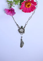 Load image into Gallery viewer, Moonstone &amp; Green Tourmaline Necklace
