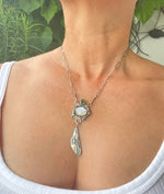 Load image into Gallery viewer, Moonstone &amp; Green Tourmaline Necklace
