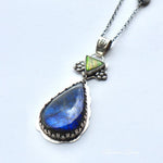 Load image into Gallery viewer, Labradorite &amp; Ammolite Necklace
