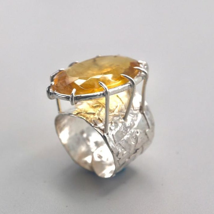 Yellow Fluorite Ring