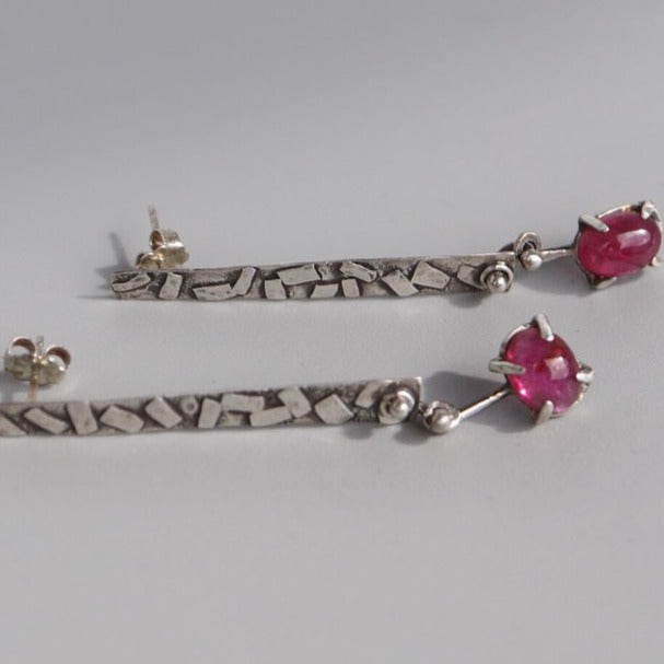 Pink Tourmaline earrings