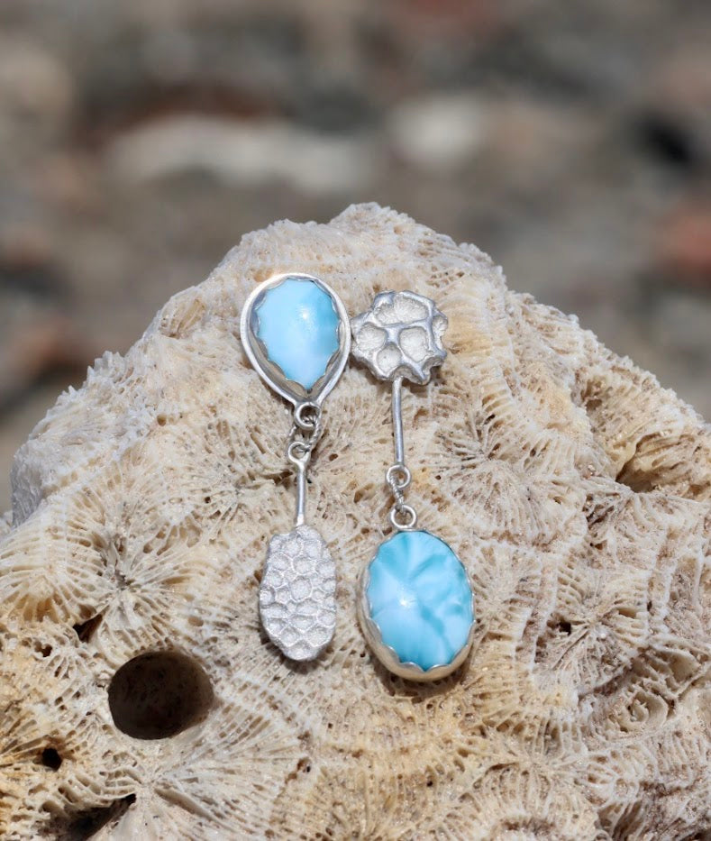 Larimar Earring